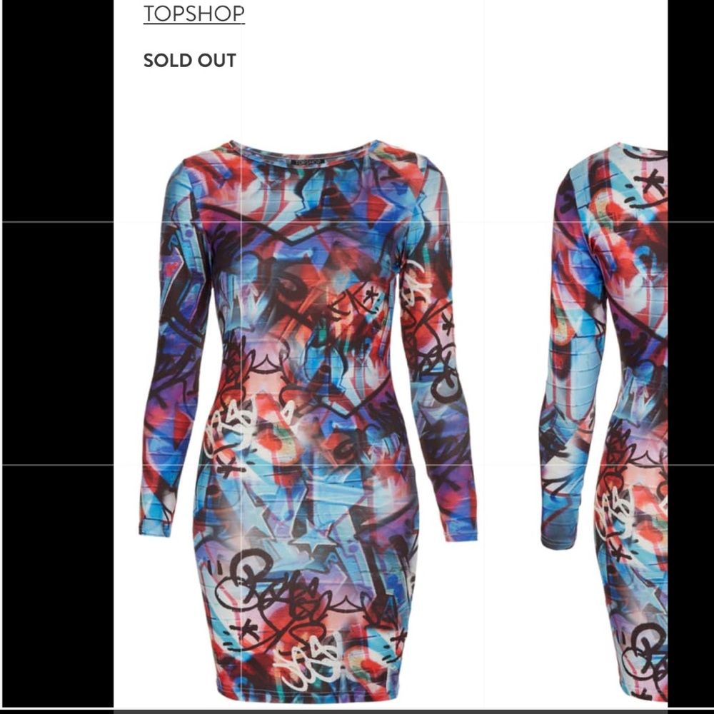 TopShop Graffiti Dress